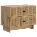 vidaXL Nočný stolík Dub artisan 62 x 34,5 x 47,5 cm Kompozitné drevo