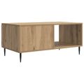 vidaXL Konferenčný stolík Dub artisan 90 x 50 x 40 cm Kompozitné drevo
