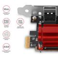 AXAGON PCEE-GIX, PCIe sieťová karta - 1x Gigabit Ethernet port (RJ-45), Intel i210AT, PXE, vrát. LP