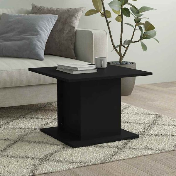 vidaXL Konferenčný stolík, čierny 55,5x55,5x40 cm, kompozitné drevo