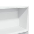 vidaXL Knižnica biela 80x24x143 cm kompozitné drevo