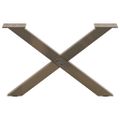 vidaXL Nohy konferenčného stolíka v tvare X, 2 ks, prírodná oceľ, 60 x (30-31) cm, oceľ
