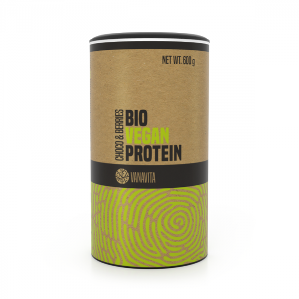 BIO Vegan Protein - VanaVita, čokoláda & bobule, 600 g