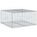 vidaXL Gabiónový kôš s krytom 100x100x50 cm pozinkované železo