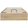 vidaXL Otomanový posteľný rám s úložiskom Sonoma dub 203 x 90 x 25 cm