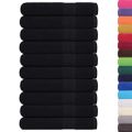 vidaXL Uteráky FROGN 10 ks čierne 100x200 cm 360 g/m²
