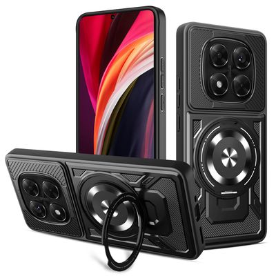 Puzdro Defender Armor Mag pre Xiaomi Redmi Note 14 Pro 5G čierna