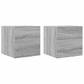 vidaXL Nástenné TV skrinky 2 ks sivé sonoma 30,5x30x30 cm