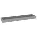 vidaXL Terasové nástenné police 2 ks sivé 60x15x4 cm MDF