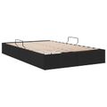 vidaXL Otomanový posteľný rám s úložiskom Čierny 120 x 200 cm látka