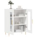 vidaXL Komoda biela 69,5x34x90 cm kompozitné drevo