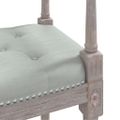 vidaXL Lavička bledosivá 110x40x70 cm zamat