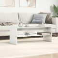 vidaXL TV skrinka biela 100x40x40 cm drevotrieska lesklá