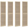 vidaXL Skříňové dvere s dverami 4 ks Prírodná 201 x 2,1 x 49,5 cm