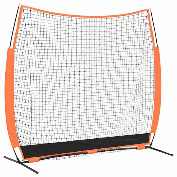 vidaXL Sieť na tréning bejzbalu Čierna 250 x 106,5 x 210 cm Polyester