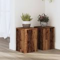 vidaXL Stojany na rastliny 2 ks staré drevo 20x20x30 cm kompoz. drevo
