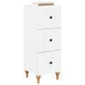 vidaXL Zásuvkový kabinet Biela 33 x 34,5 x 90 cm Kompozitné drevo