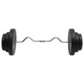 vidaXL Zakrivená obojručná činka so závažiami 60 kg