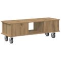 vidaXL TV stolík 100 x 35 x 35 cm Remeselný dub Kompozitné drevo
