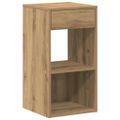 vidaXL Nočné skrinky so zásuvkou 2 ks dub artisan 35x34x66,5 cm