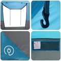 vidaXL Párty stan 10-miestny Modrá 185T Polyester s PU náterom