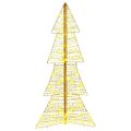 vidaXL Vianočný stromček 100 LED Teplá biela 120 cm PET