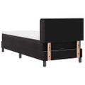 vidaXL Posteľ s pružinovým rámom Čierny 200 x 80 cm Zamat