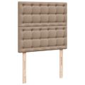 vidaXL Boxspring posteľ s matracom kapučínová 90x190 cm umelá koža