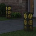 vidaXL Solárne LED svetlo na chodník 2 ks Teplá biela 18 x 18 x 50 cm
