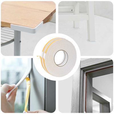 vidaXL Samolepiaca penová páska 2 pcs Biela 10mm x 10m CR Pena