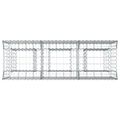 vidaXL Gabiónová vyvýšená posteľ 150 x 50 x 80 cm Pozinkovaná oceľ