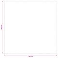 vidaXL Uterák na stôl Obdĺžnikový Tmavosivá 140 x 140 cm