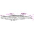 vidaXL Penový matrac biely 160x200 cm tvrdosť H2 H3