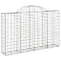 vidaXL Oblúkové gabionové koše 6 ks 200x30x120/140 cm pozink. železo
