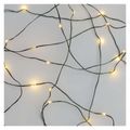 LED vianočný nano reťaz zelený, 4 m, vonkajší aj vnútorný, teplá biela, časovač