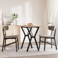 vidaXL Jedálenský stolík v tvare Y 80x50x75,5 cm borovica a oceľ