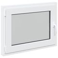 vidaXL Otočné a sklopné okno do suterénu RISOR 80 x 50 cm PVC a sklo