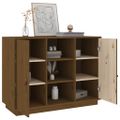 vidaXL Komoda medovo-hnedá 100x40x75 cm masívne borovicové drevo
