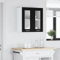 vidaXL Závesná skrinka Čierny dub 60 x 31 x 60 cm Kompozitné drevo