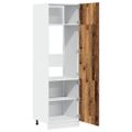 vidaXL Skrinka na chladničku “Lyon” Old Wood 60x57x207 cm