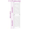 vidaXL Skříňové dvere s dverami 2 ks Prírodná 140,5 x 2,1 x 39,5 cm