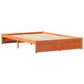 vidaXL Posteľový rám s úložným čelom Včelí hnedý 150 x 200 cm