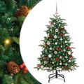 vidaXL Umelý vianočný stromček Zelená 120 cm PVC, kov a plast