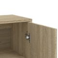 vidaXL Komody 3 ks dub sonoma 60x31x84 cm kompozitné drevo