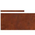 vidaXL Obrubník trávnika 450 x 25 cm Hrdzavý