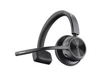 Voyager 4300 UC series - náhlavná súprava - náhlavná - Bluetooth - bezdrôtový, káblové - USB-C, USB-A cez adaptér Bluetooth - čierna - certifikované pre Microsoft Teams
