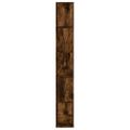 vidaXL Knižnica 5 políc dymový dub 80,5x23,5x162,5 cm kompozitné drevo