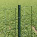 vidaXL Euro oplotenie s pilierom 10 x 0,4 m PVC potiahnutá oceľ Zelená