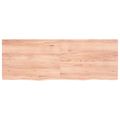 vidaXL Kúpeľňová doska bledohnedá 140x50x(2-4) cm ošetrený masív