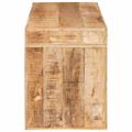vidaXL Koncový stôl Hnedá 60 x 35 x 46 cm Masívne mango drevo